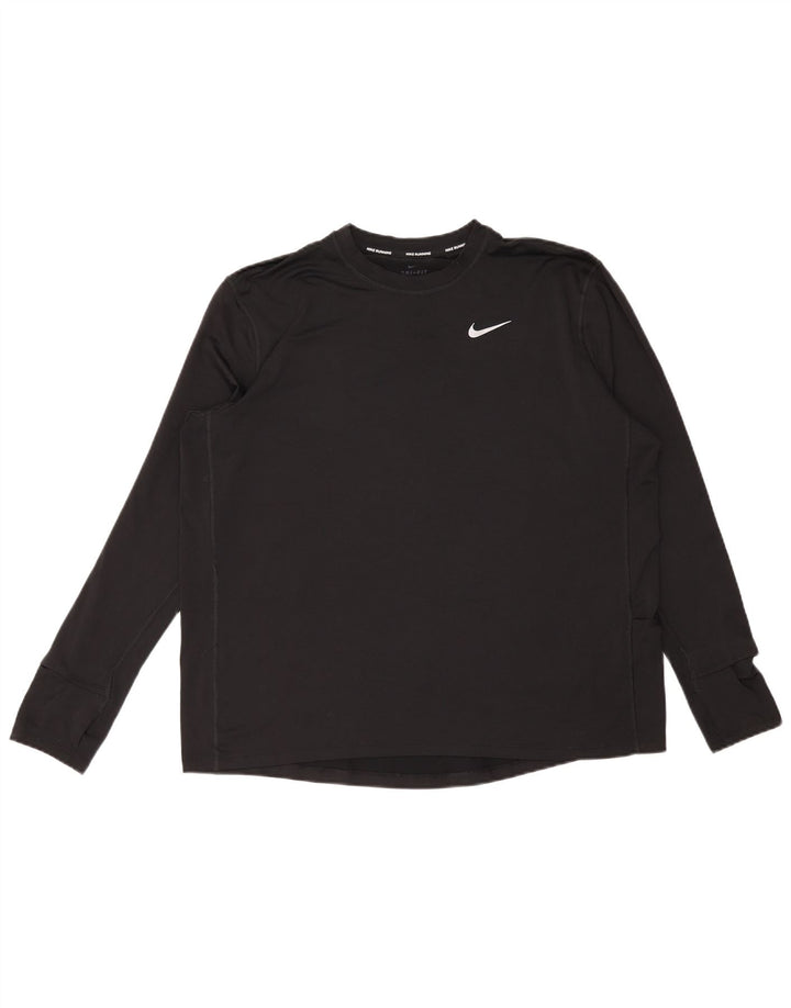 Nike Herre Dri Fit Top Langærmet XL Sort