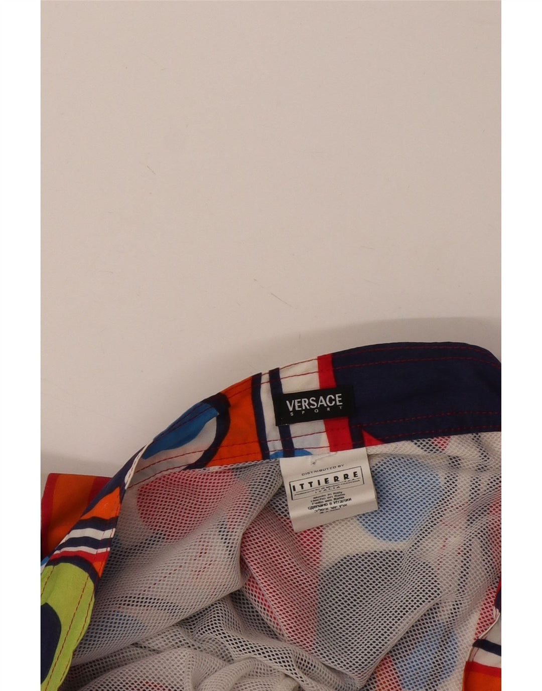 Versace Herre Ittierre Chino Shorts W34 Stor Flerfarvet Geometrisk