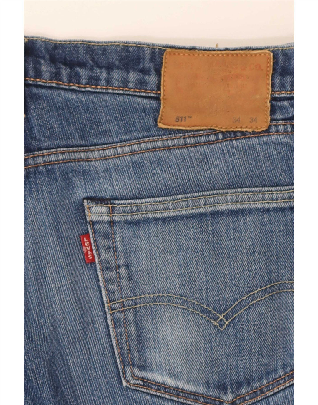 Levi's Herre 511 Slim Jeans W34 L30 Blå Bomuld