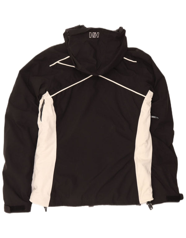 Helly Hansen Grafisk regnjakke til kvinder UK 10 Small Black Colourblock