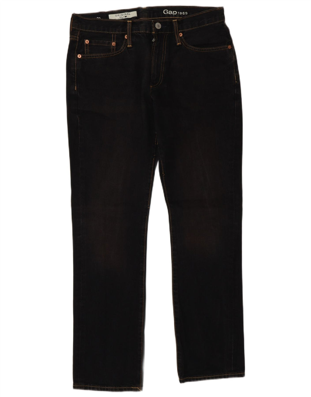 Gap Dame Slim Jeans W30 L30 Marineblå Bomuld