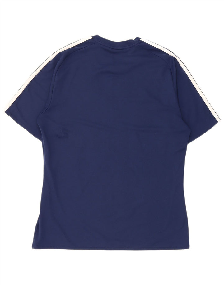 Adidas Herre Climalite T-shirt Top Lille marineblå polyester