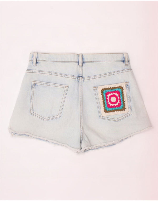 Benetton drenge højtaljede denimshorts 13-14 år 3XL W30 blå bomuld