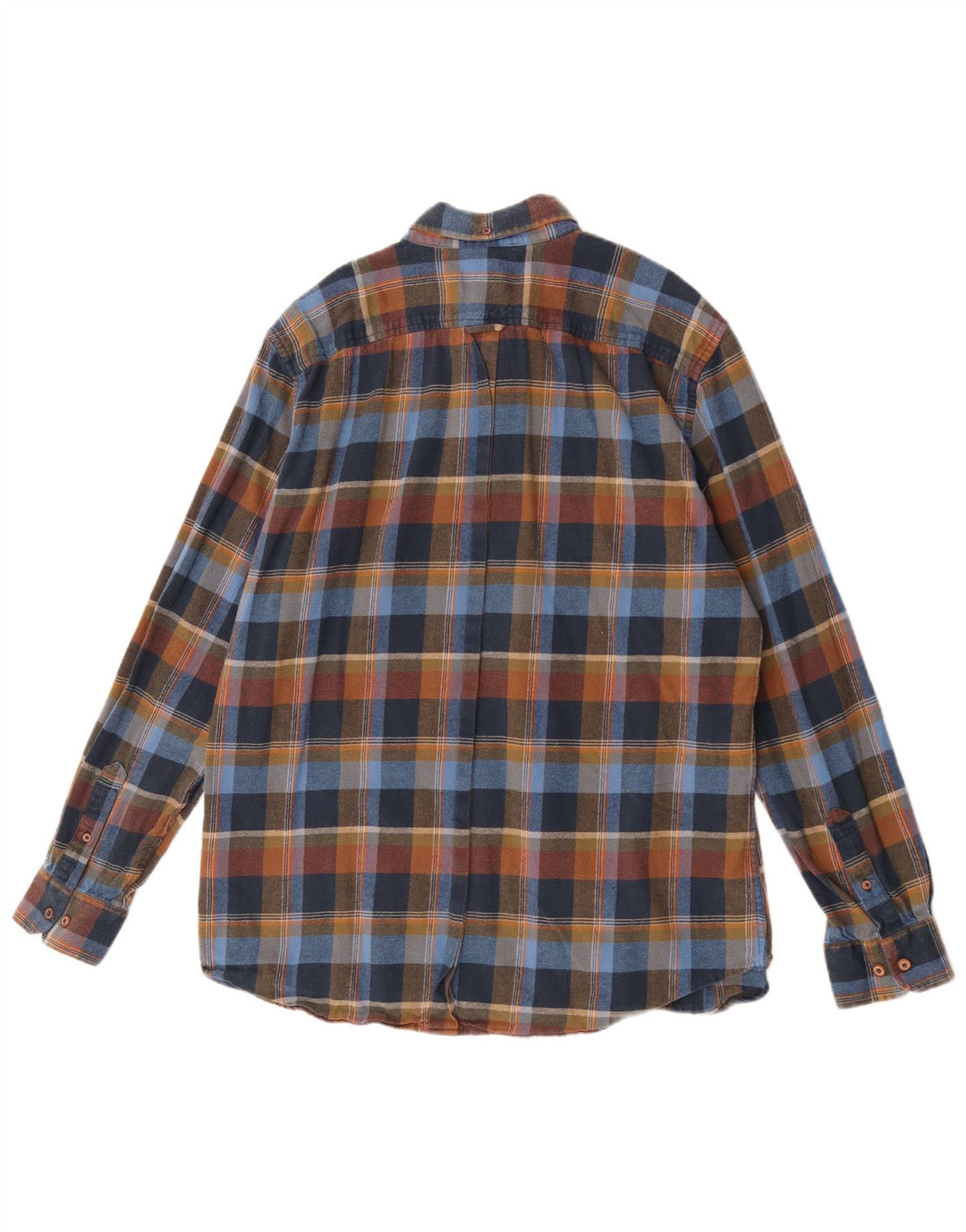 Ben Sherman herre flannelskjorte XL flerfarvet ternet bomuld