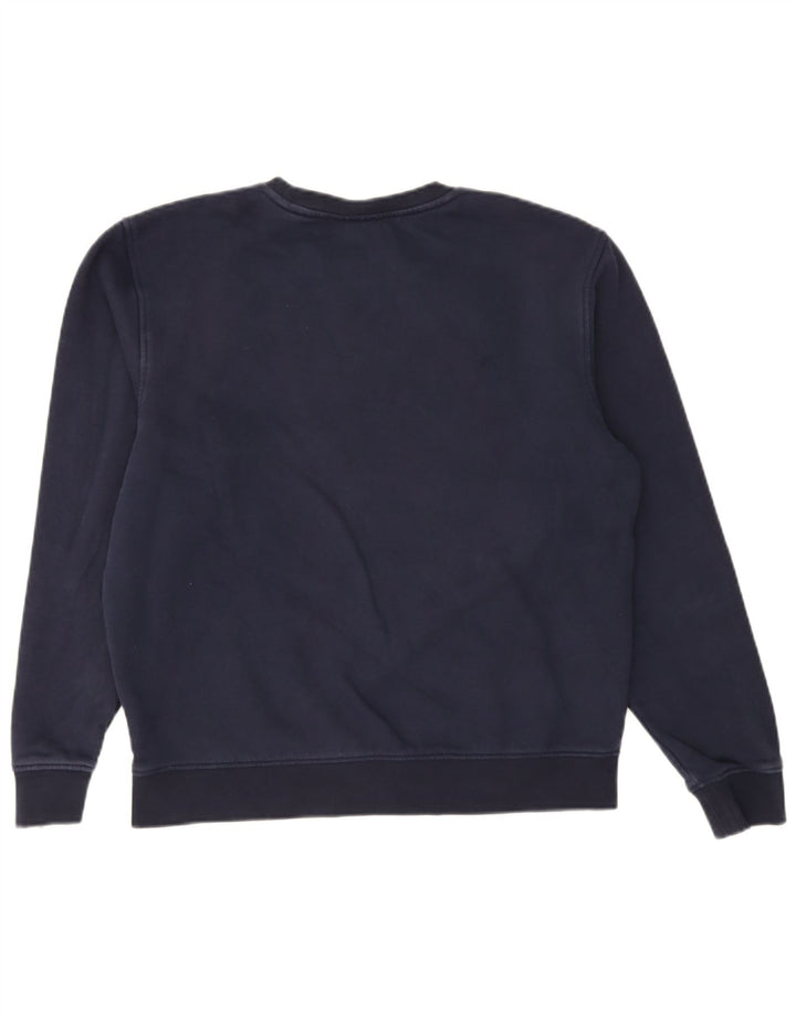 Lacoste Herre Sweatshirt Jumper Størrelse 5 Large Marineblå Bomuld