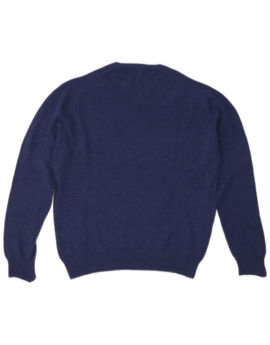 Marks & Spencer Herre Regular Fit Crew Neck sweater Medium Blue Wool