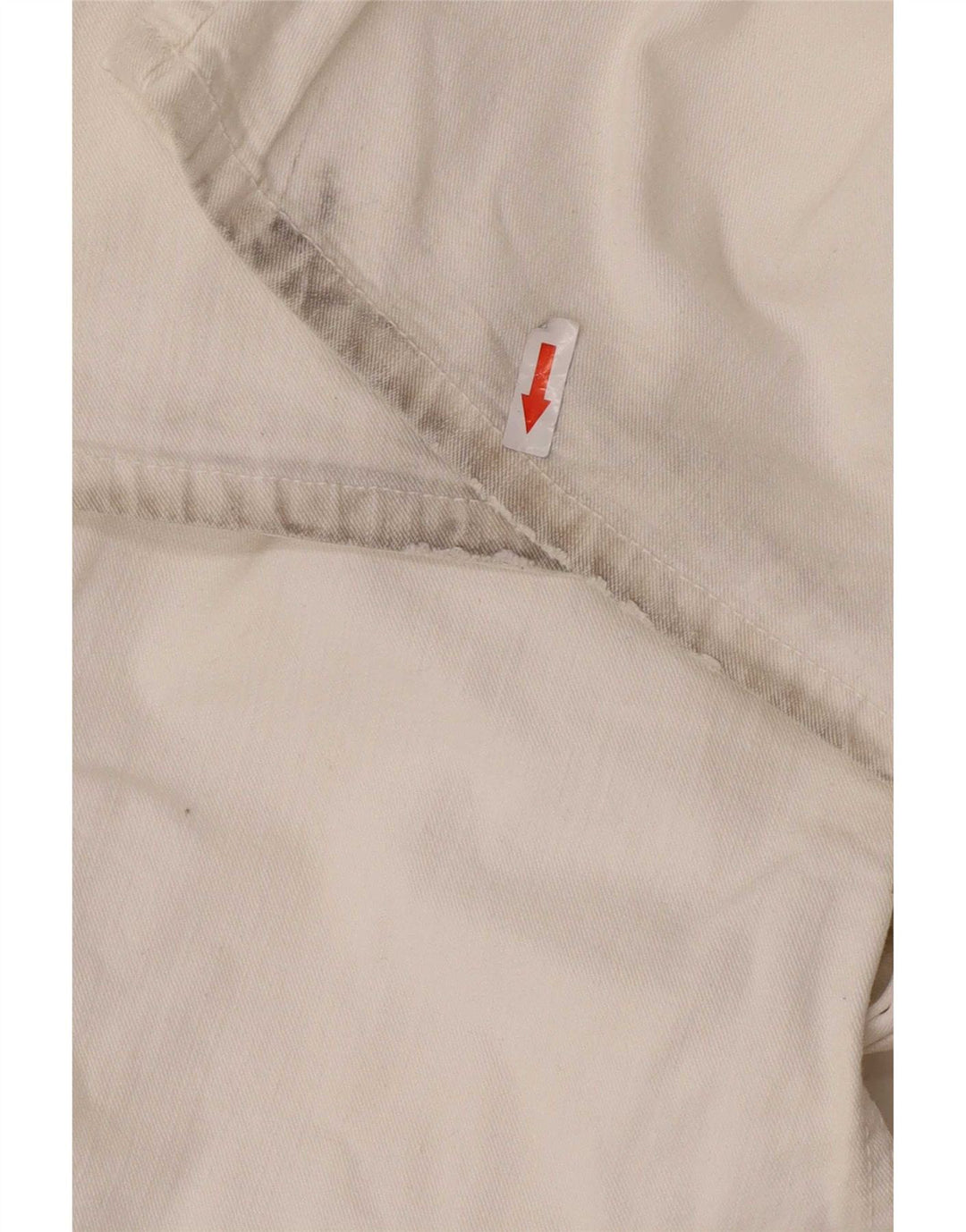 Tommy Hilfiger Herre Straight Jeans W36 L30 Hvid Bomuld