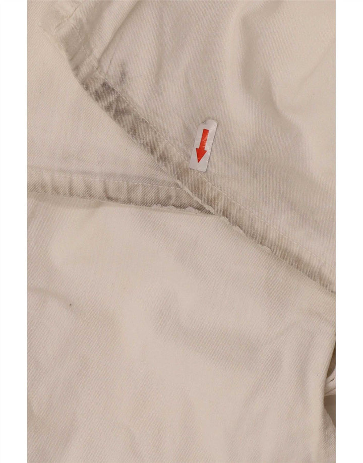 Tommy Hilfiger Herre Straight Jeans W36 L30 Hvid Bomuld