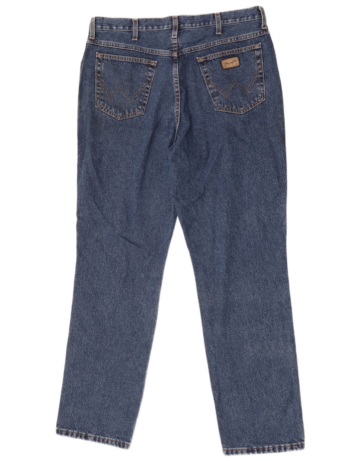 Wrangler Straight Jeans til mænd W38 L30 blå bomuld