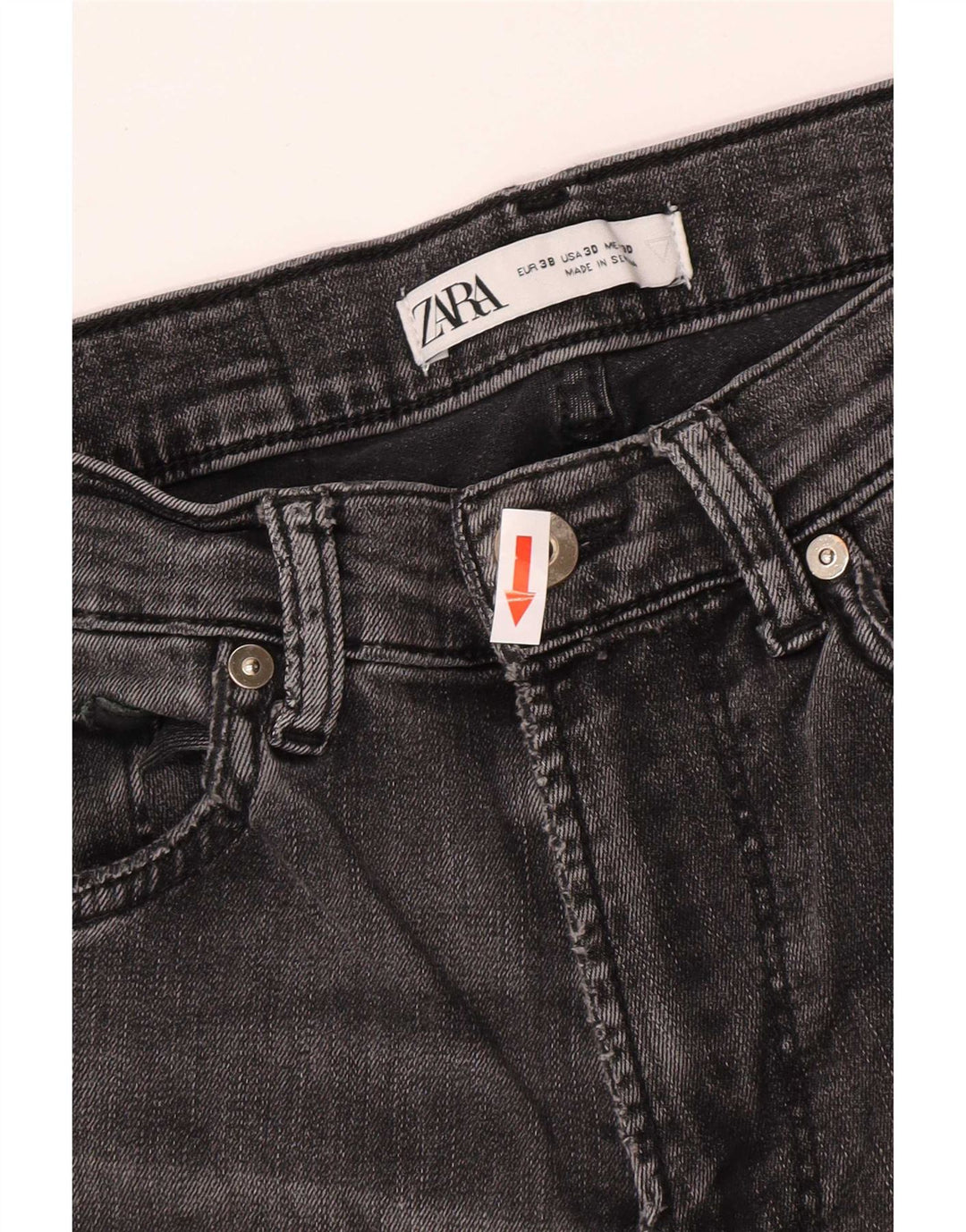 Zara Herre Skinny Jeans EU 38 Small W30 L29 Grå