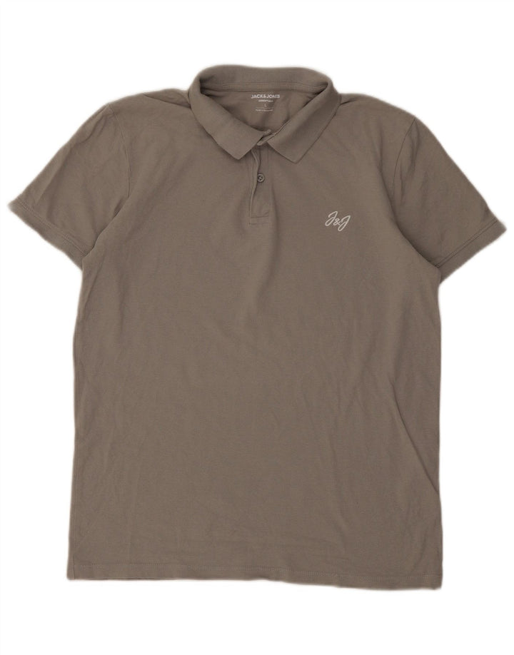 Jack & Jones herre poloskjorte stor grå bomuld