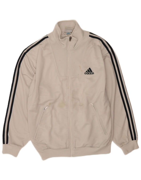 Adidas Træningsdragt til mænd Topjakke UK 38/40 Medium White Polyester