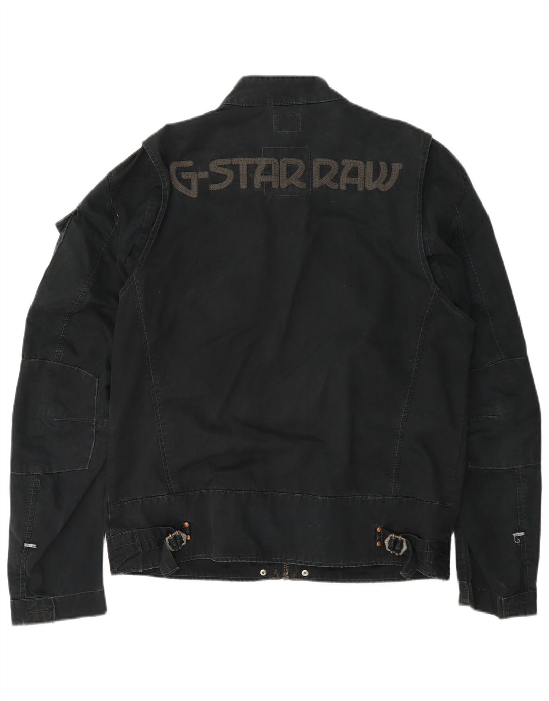 G-Star Herre Graphic Utility Jacket UK 42 XL Navy Blue Cotton