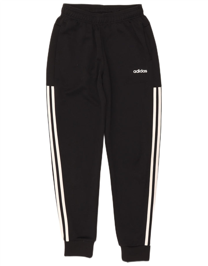 Adidas Drenge Træningsdragt Bukser Joggers 13-14 År Sort Polyester