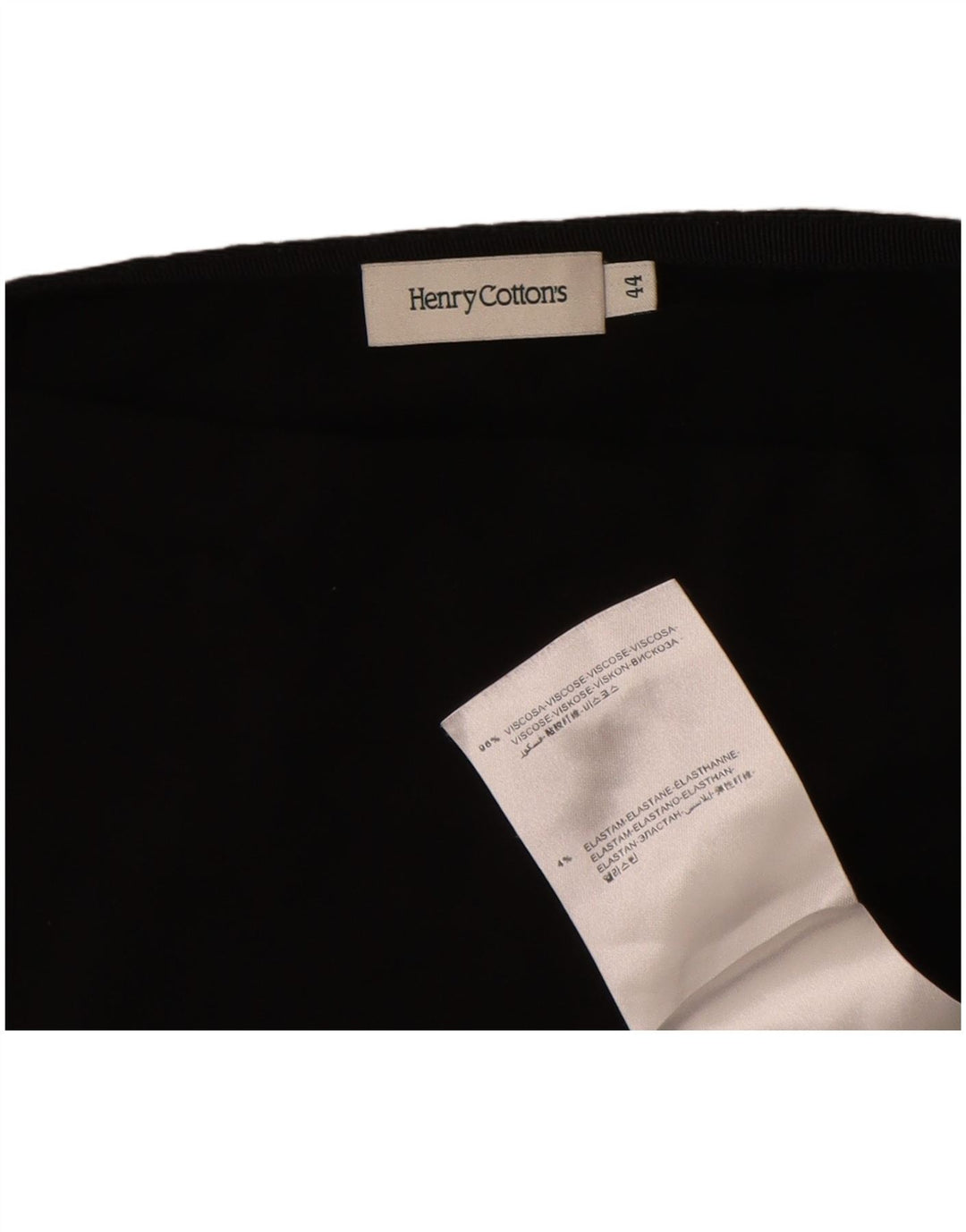 Henry Cottons T-Shirt Top IT 44 Medium Sort Viscose