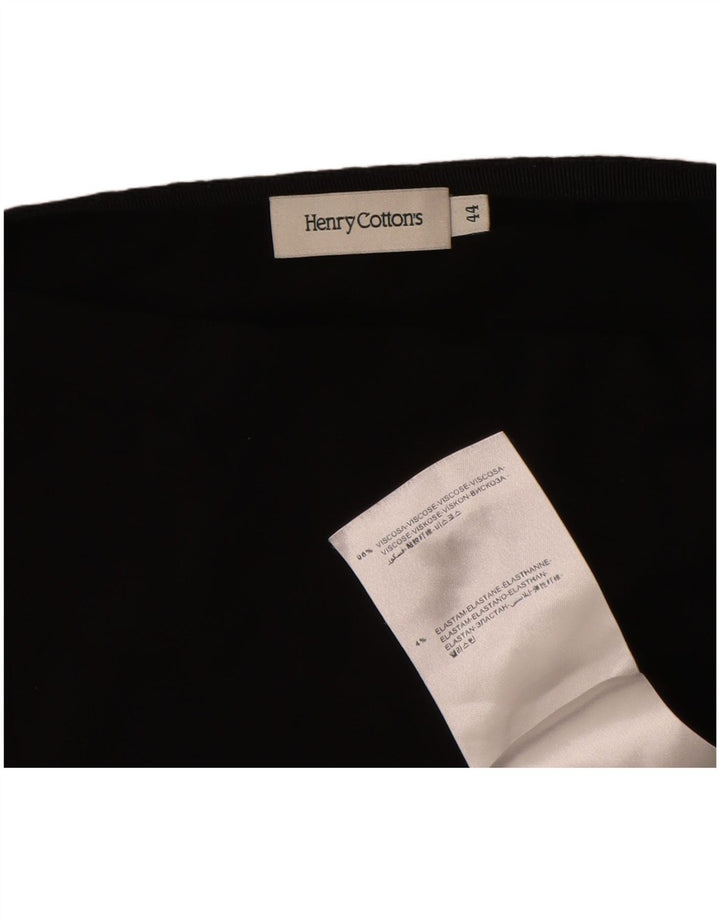 Henry Cottons T-Shirt Top IT 44 Medium Sort Viscose