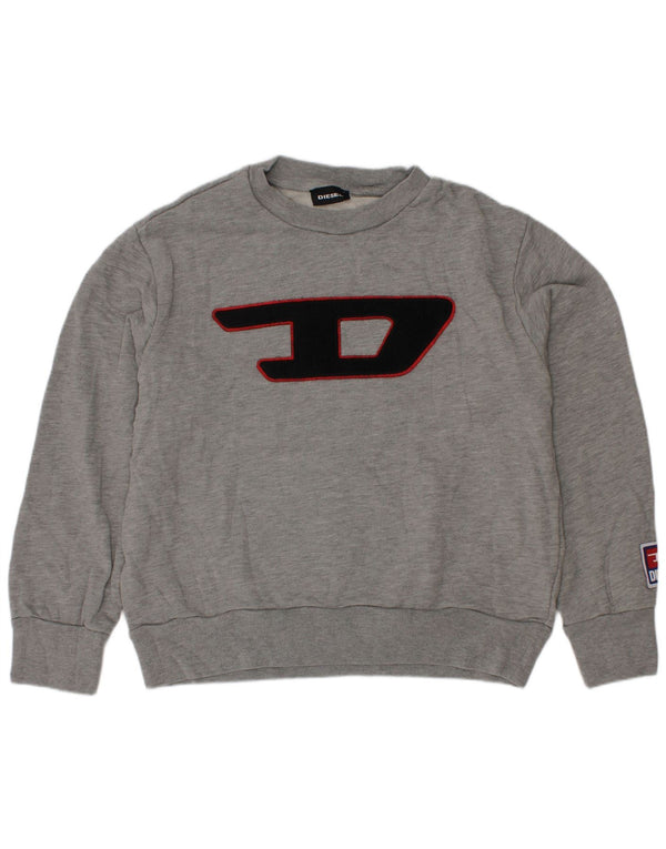 Diesel Boys Graphic Sweatshirt Jumper 7-8 år Grå Bomuld