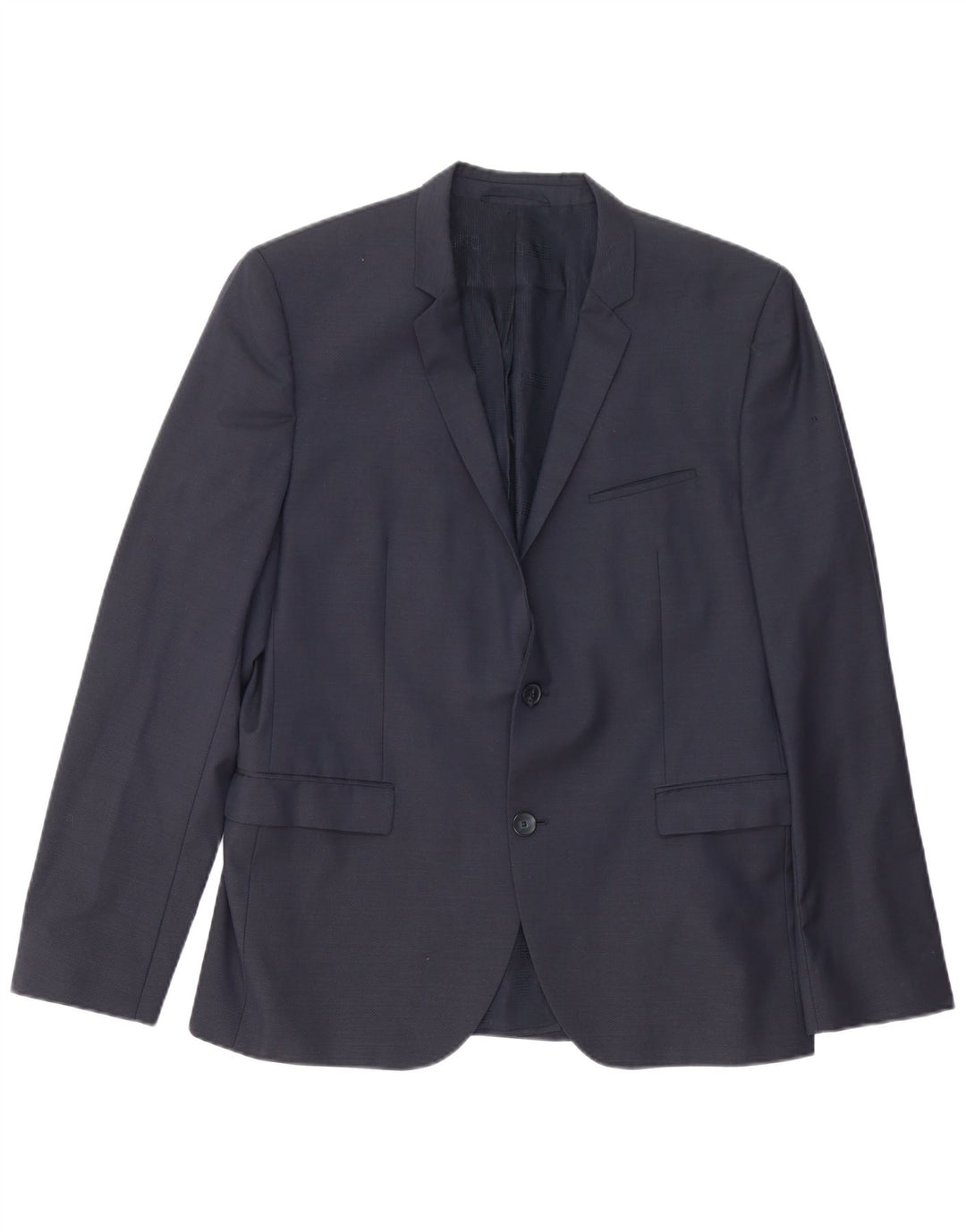 Hugo Boss Herre 2 Button Blazer Jacket UK 54 2XL Navy Blue Wool
