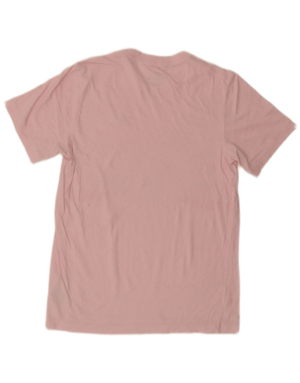 Nike Dame T-Shirt Top UK 10 Lille Pink Bomuld
