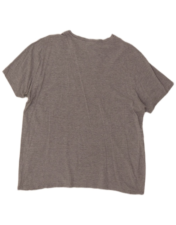 CHAMPION Dame grafisk T-shirt top UK 22 3XL Grå Flecked Bomuld