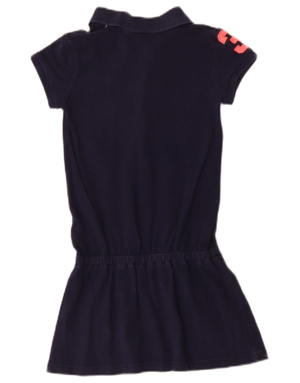 Polo Ralph Lauren piger grafisk drop waist kjole 6-7 år lille marineblå