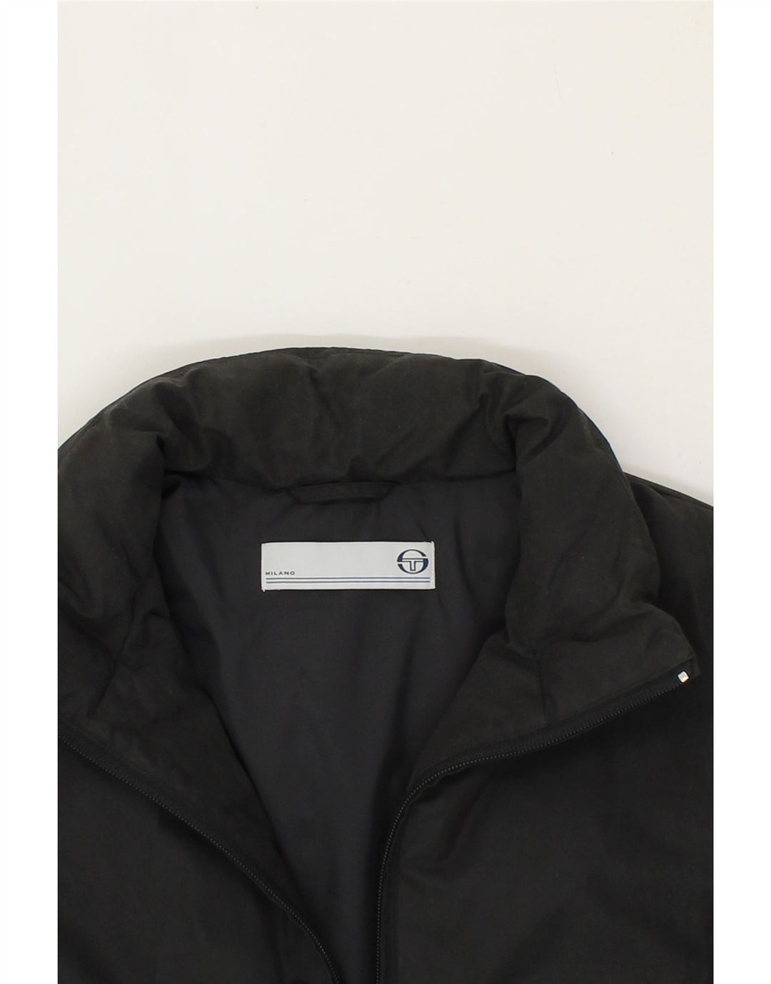 SERGIO TACCHINI Womens Padded Jacket IT 44 Medium Black Polyester Vintage Sergio Tacchini and Second-Hand Sergio Tacchini from Messina Hembry 
