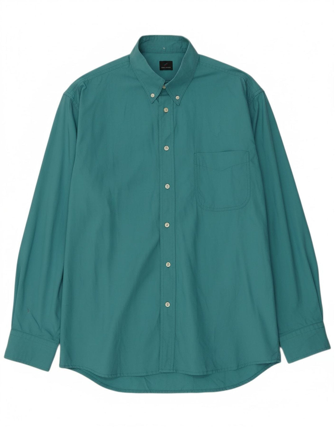 DANIEL HECHTER Mens Shirt IT 54 XL Green Cotton