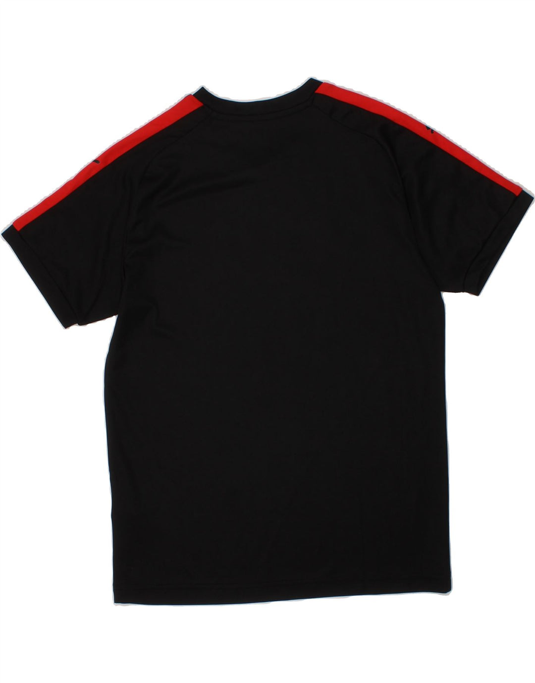 PUMA Boys T-Shirt Top 9-10 Years Black Colourblock Polyester Vintage Puma and Second-Hand Puma from Messina Hembry 