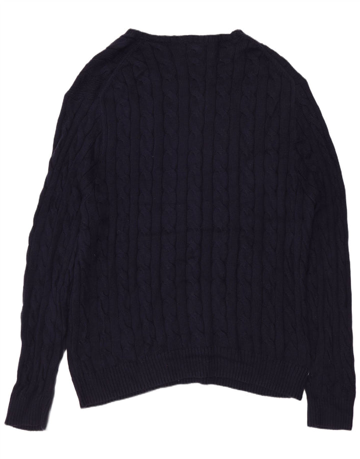 POLO RALPH LAUREN Herre Boat Neck Jumper Sweater 2XL Marineblå Bomuld