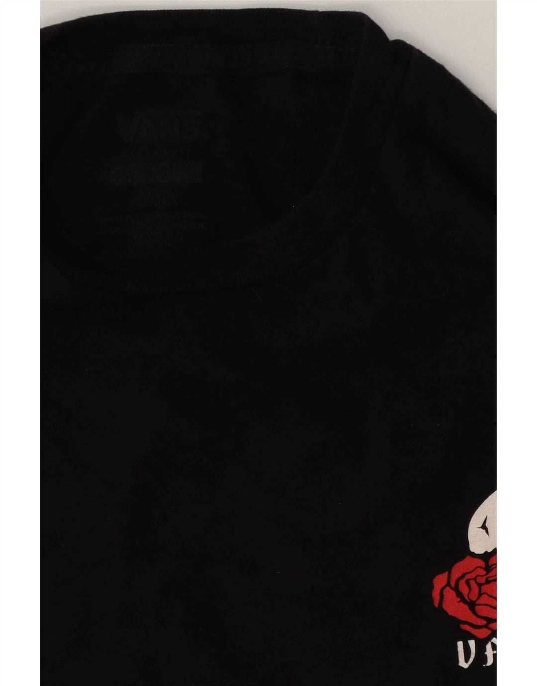 Vans Herre Grafisk T-Shirt Top Stor Sort Bomuld