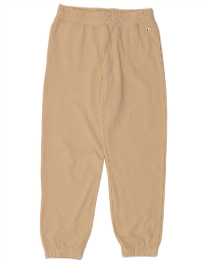 CHAMPION Dame træningsdragt Bukser Joggers UK 14 Medium Beige Bomuld