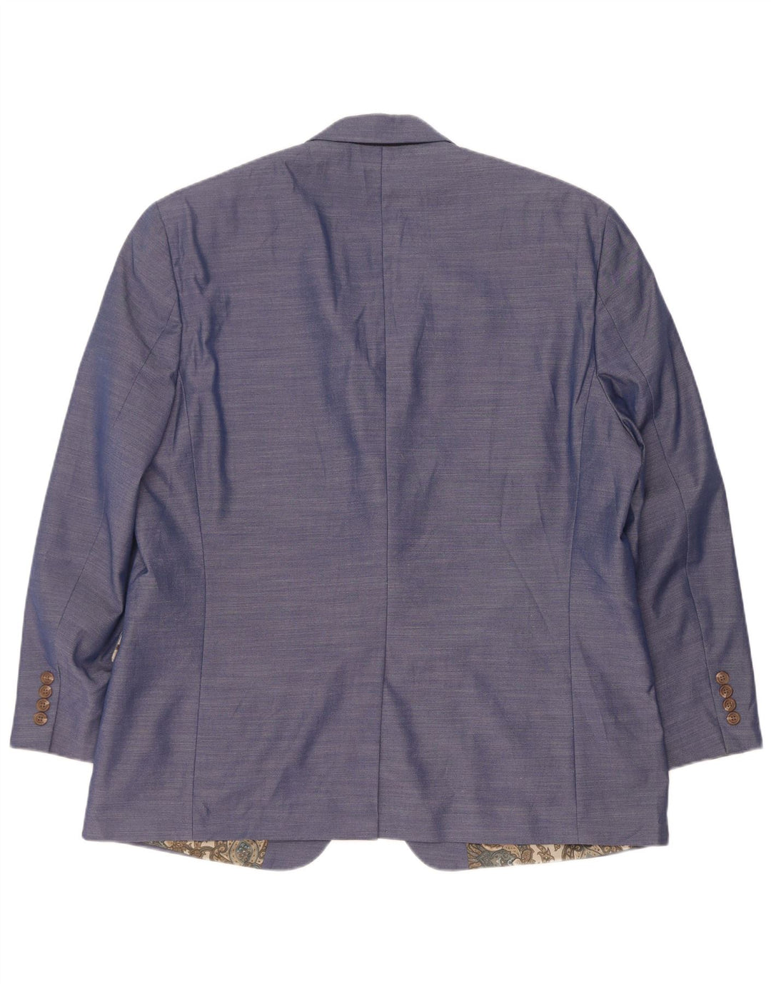 Chaps Herre 2 Button Blazer Jacket UK 46 3XL Blå Flecked Polyester