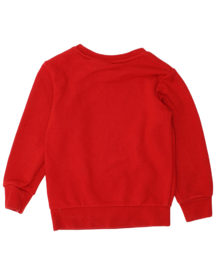 ADIDAS Piger Grafisk Sweatshirt Jumper 2-3 År Rød Bomuld
