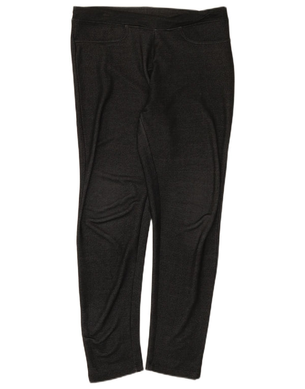 Ellesse Womens Leggings UK 12 Medium Black Rayon