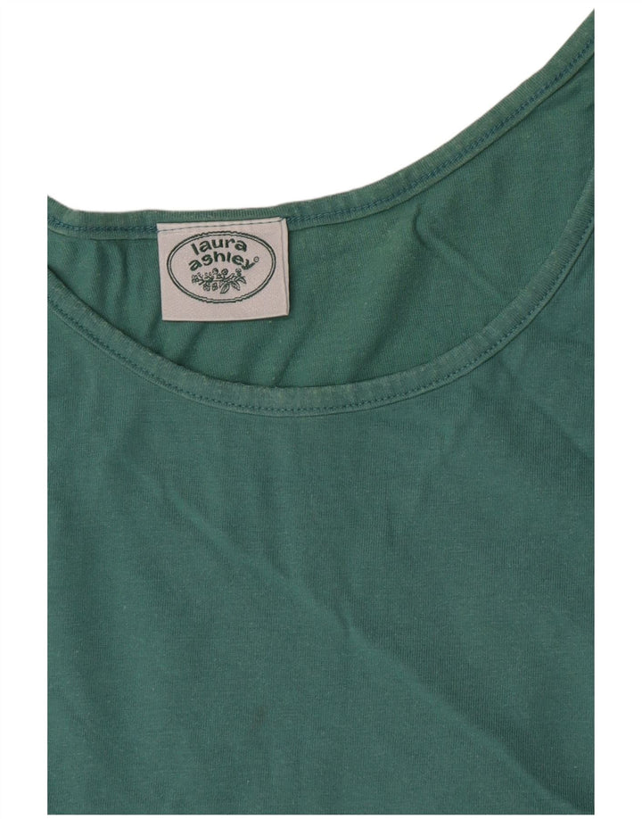 Laura Ashley Dame Crop Vest Top UK 12 Medium Green