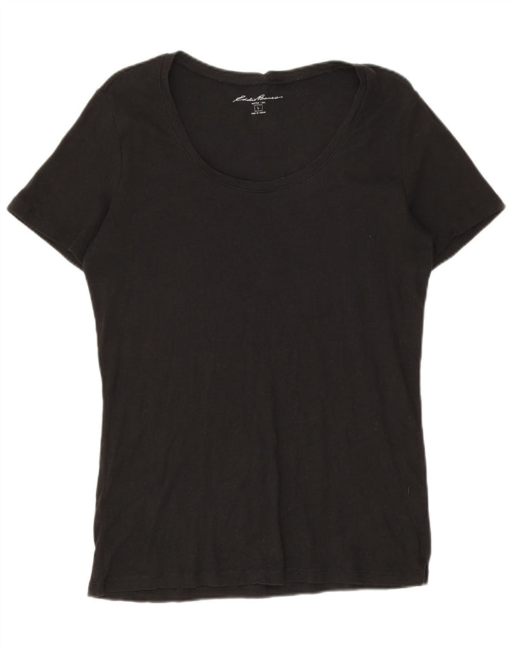 EDDIE BAUER Dame T-Shirt Top UK 16 Large Sort