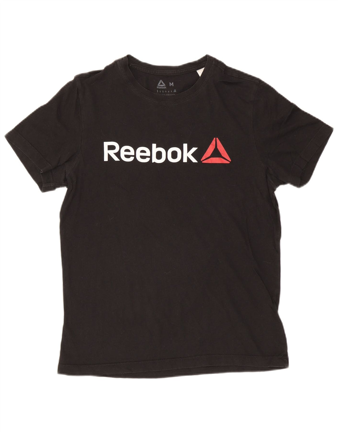 Reebok Herre grafisk T-shirt Top Medium Sort Bomuld