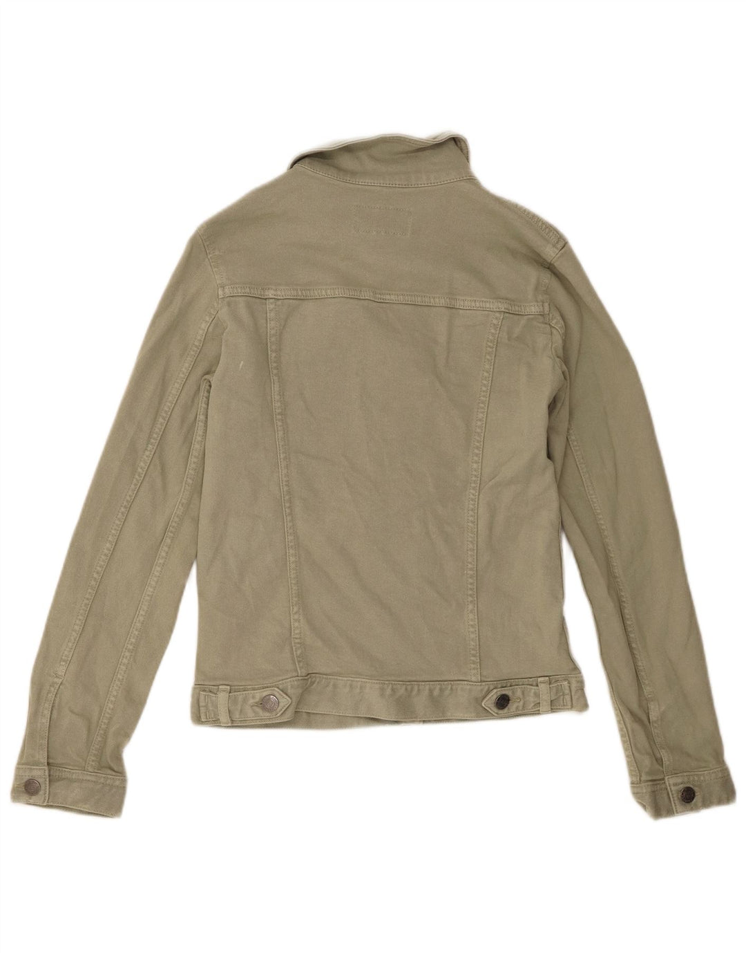 Fat Face Dame denimjakke UK 6 XS Khaki Bomuld