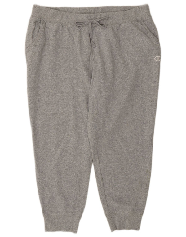 Champion Womens træningsdragt Bukser Joggers UK 18 XL Grå Flecked Bomuld