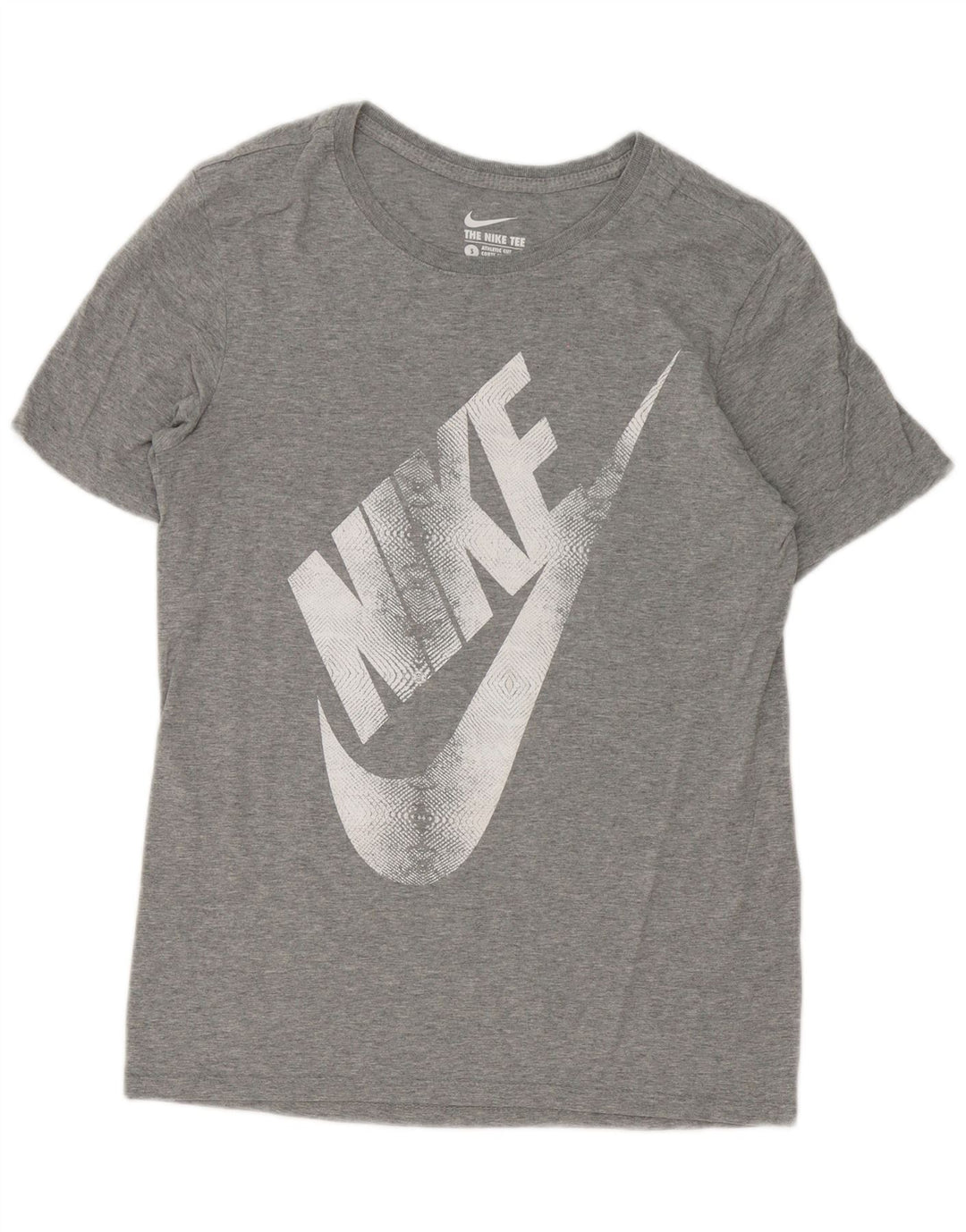 Nike Herre Athletic Cut Grafisk T-Shirt Top Lille Grå Flecked
