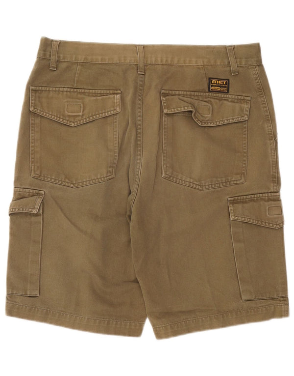 Metropolitan Herre Cargo Shorts W34 Large Khaki Bomuld