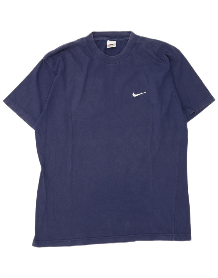 Nike T-shirt top til mænd, stor marineblå bomuld