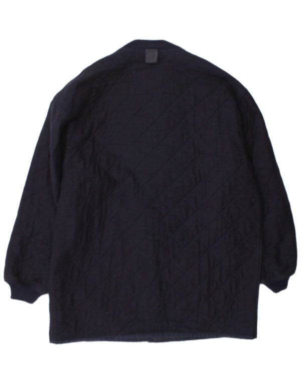Ermenegildo Zegna Herre quiltet jakke UK 42 XL Navy Blue