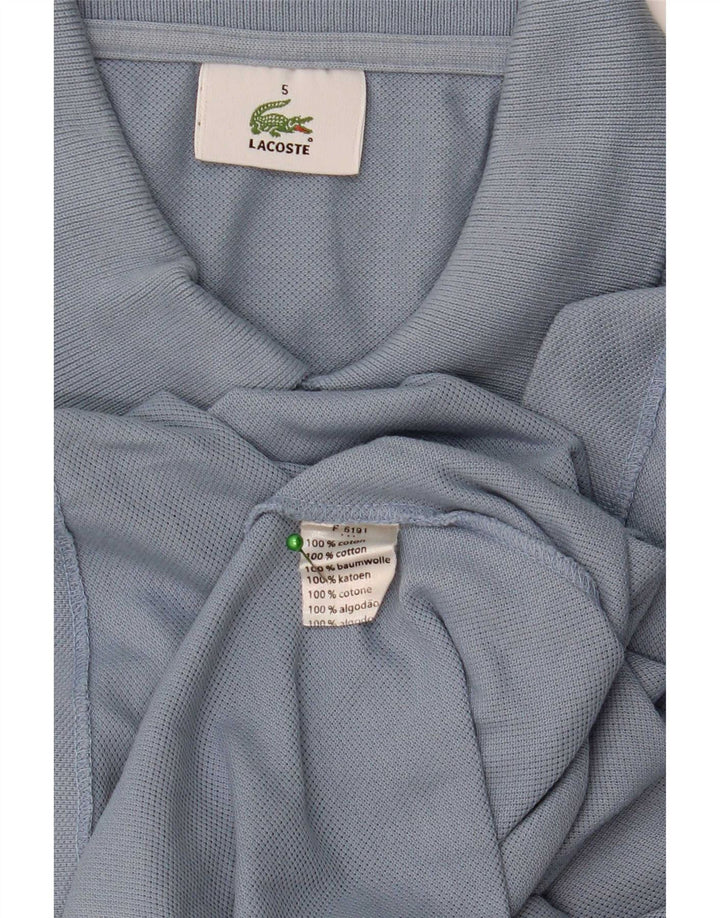 Lacoste Herre Polo Shirt Str. 5 Large Blå Bomuld