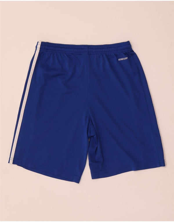 Adidas Boys Aeroready Sports Shorts 13-14 år Blå polyester