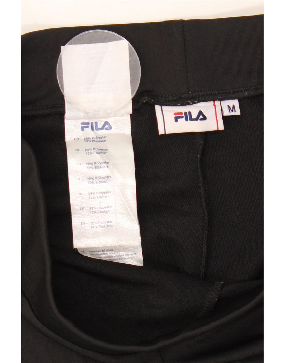 FILA Grafiske Leggings til kvinder UK 12 Medium Sort Polyester