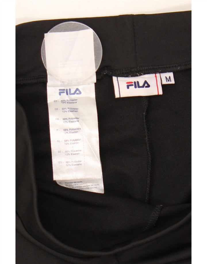 FILA Grafiske Leggings til kvinder UK 12 Medium Sort Polyester