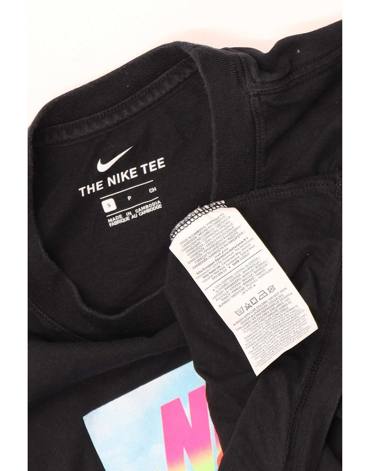 Nike grafisk t-shirt top til mænd, lille sort bomuld