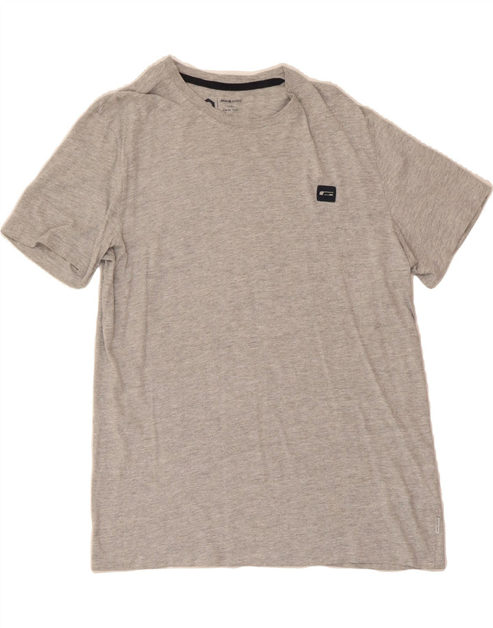 JACK & JONES Mens T-Shirt Top Medium Grey Cotton Vintage Jack & Jones and Second-Hand Jack & Jones from Messina Hembry 