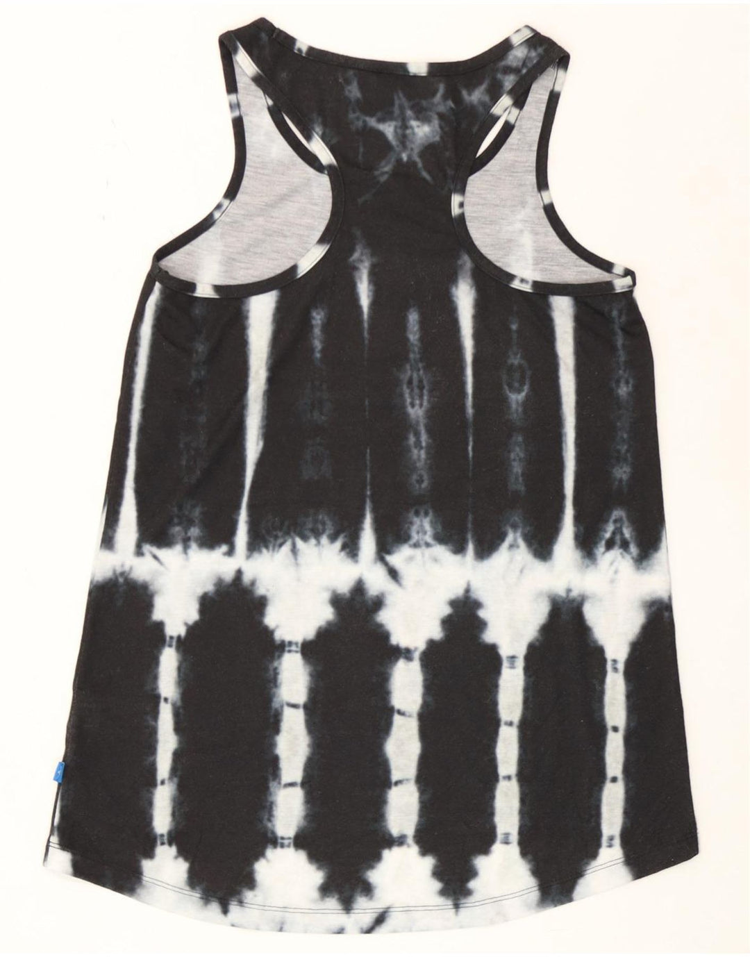 Adidas Dame Grafisk Vest Top UK 6 XS Black Tie Dye Polyester